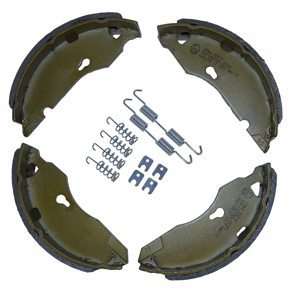 AL-KO 160x35mm Trailer Brake Shoe Set – Axle Set (2 Wheels) – Unbranded