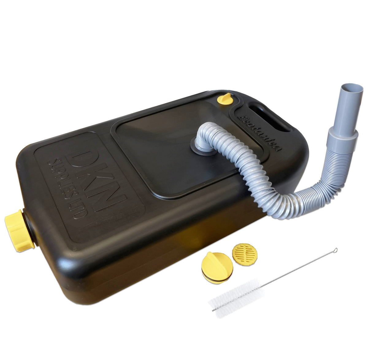 10 Litre Waste Water Container with Flexible Waste Pipe & Brush