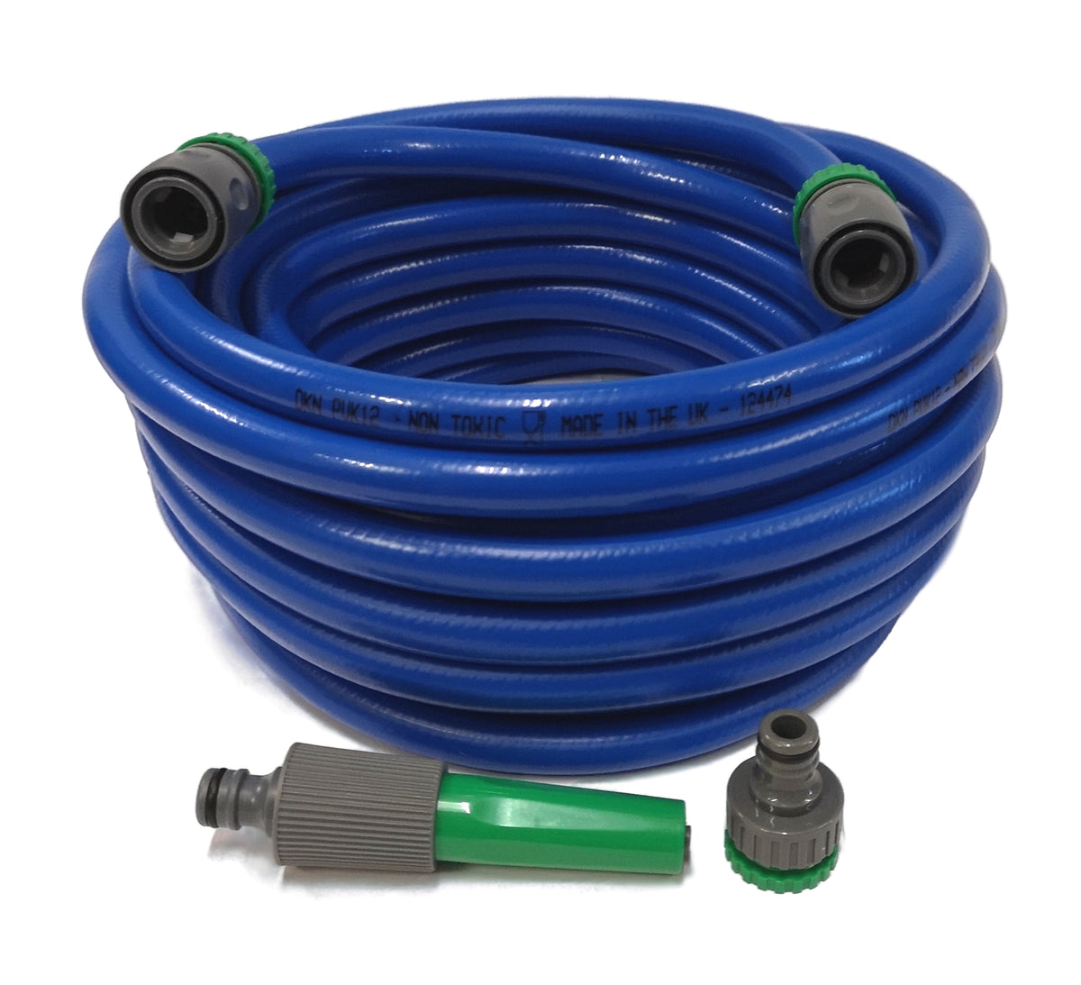 Premium Round Hose with Hose Ends, Tap Adaptor & Nozzle