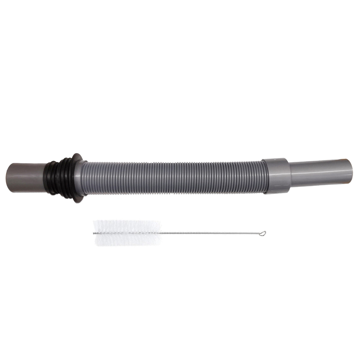 Flexible Convoluted Waste Pipe with Brush