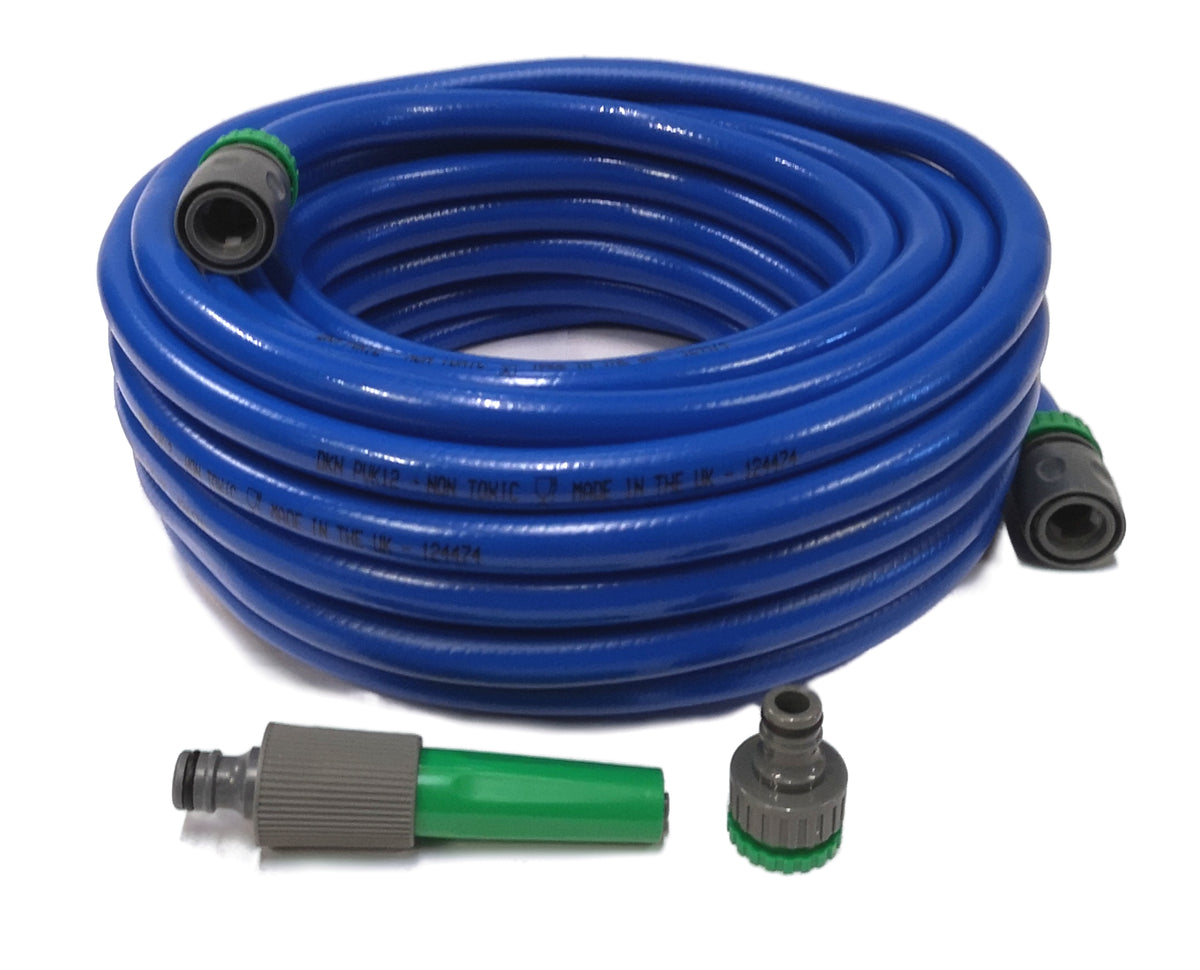 Premium Round Hose with Hose Ends, Tap Adaptor & Nozzle