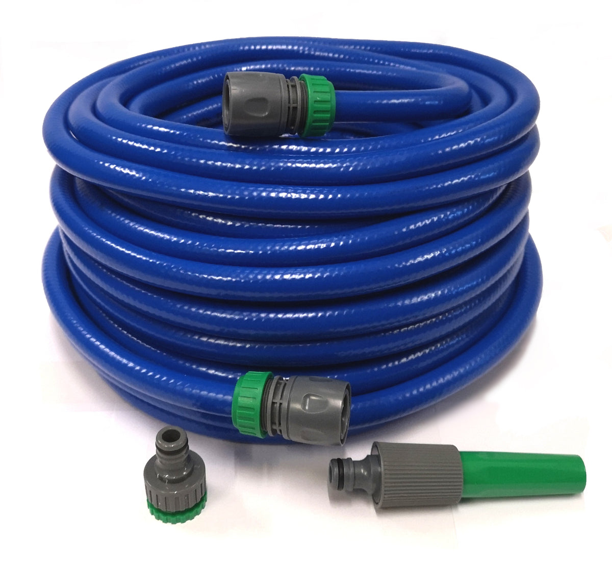 Premium Round Hose with Hose Ends, Tap Adaptor & Nozzle