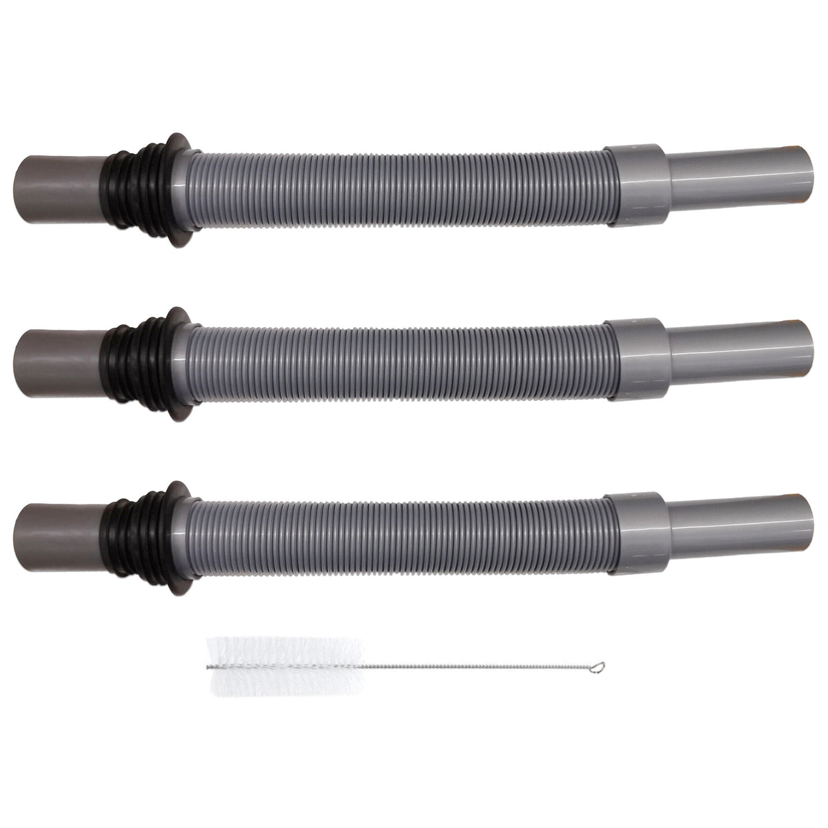 Flexible Convoluted Waste Pipe with Brush