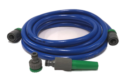 Premium Round Hose with Hose Ends, Tap Adaptor & Nozzle