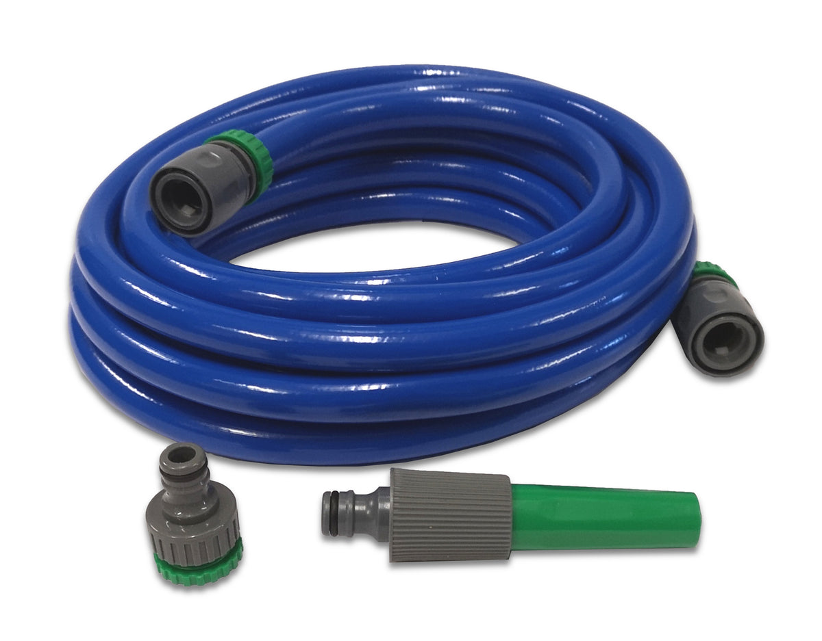 Premium Round Hose with Hose Ends, Tap Adaptor & Nozzle