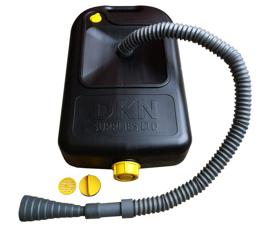 10 Litre Waste Water Container with Flexible Waste Pipe & Cone Adaptor
