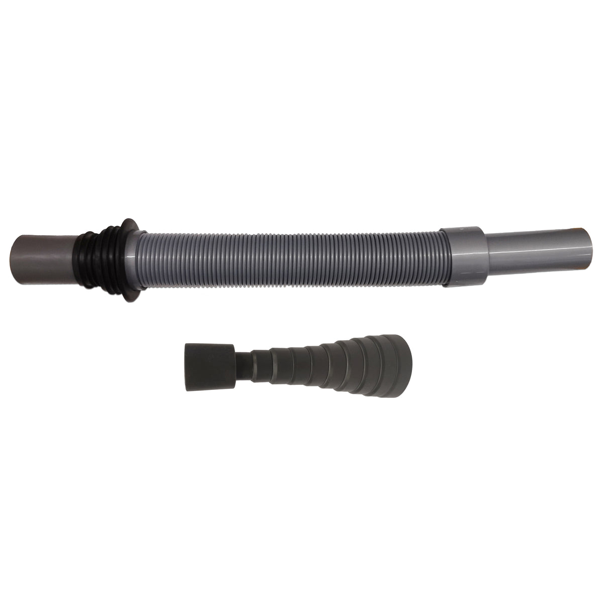 Flexible Convoluted Waste Pipe with Cone Adaptor & Black Storage Bag