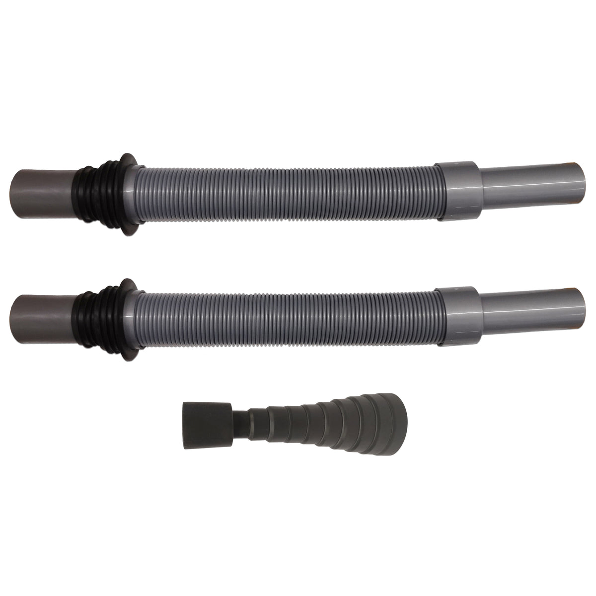 Flexible Convoluted Waste Pipe with Cone Adaptor & Black Storage Bag