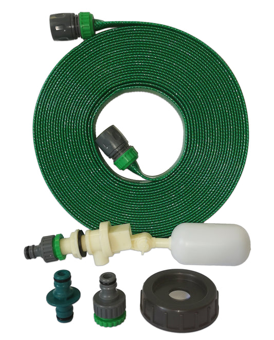 Aquaroll Mains Water Adaptor Kit with Green Layflat Hose