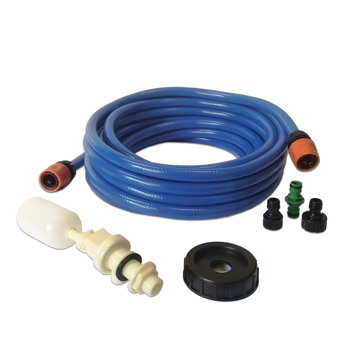 Premium Round Hose & Aquaroll Mains Water Adaptor Kit